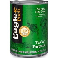 Eagle Pack Natural Dog Food, Canned Turkey Formula for Dogs 13.2 oz cans / case of 12
