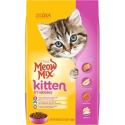 Meow Mix Kitten Li'l Nibbles Dry Cat Food 3.15-lb