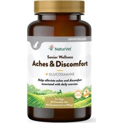 NaturVet Senior Aches and Discomfort Tablets for Dogs 60-ct