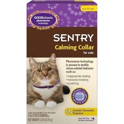 Sentry Calming Collar for Cats Cats & Kittens up to 15' neck