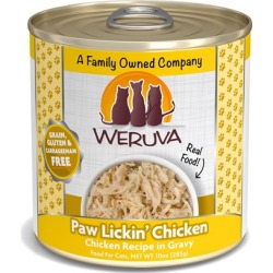 Weruva Grain Free Paw Lickin' Chicken Canned Cat Food 10-oz, case of 12