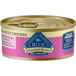 Blue Buffalo Homestyle Recipe Small Breed Chicken Dinner with Garden Vegetables and Brown Rice Canned Dog Food 5.5-oz, case of 24