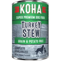 KOHA Grain & Potato Free Turkey Stew Canned Dog Food 12.7-oz, case of 12