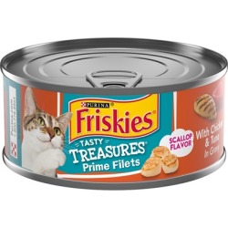Friskies Tasty Treasures Chicken and Tuna Canned Cat Food 5.5-oz, case of 24