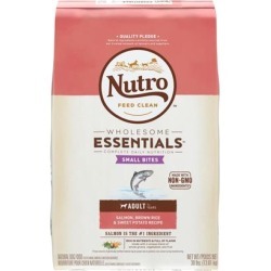 Nutro Wholesome Essentials Adult Small Bites Salmon, Whole Brown Rice and Sweet Potato Dry Dog Food 30-lb