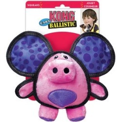 KONG Ballistic Ears Pig Dog Toy Medium