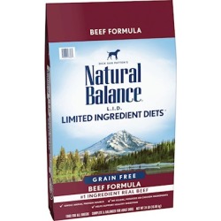 Natural Balance Limited Ingredient Diets High Protein Beef Dry Dog Food 24-lb