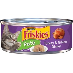 Friskies Pate Turkey And Giblets Canned Cat Food 5.5-oz, case of 24