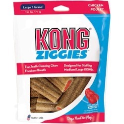 Kong Ziggies Treats Large Dogs - 6 oz