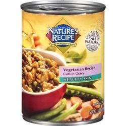Nature's Recipe Healthy Skin Vegetarian Recipe Cuts in Gravy Dog Food 13.2 oz. - case of 12
