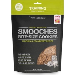 The Honest Kitchen SMOOCHES Grain Free Chicken and Cranberry Cookie Treats for Dogs 12-oz