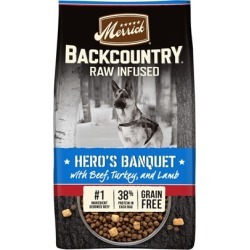 Merrick Backcountry Grain Free Hero's Banquet Dry Dog Food 4-lb