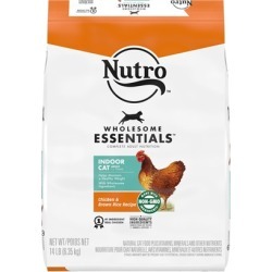 Nutro Wholesome Essentials Indoor Adult Farm Raised Chicken and Brown Rice Dry Cat Food 14-lb