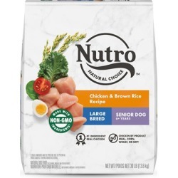 Nutro Natural Choice Senior Large Breed Chicken & Brown Rice Dry Dog Food 30-lb