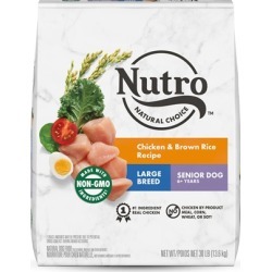 Nutro Wholesome Essentials Large Breed Senior Farm-Raised Chicken, Brown Rice & Sweet Potato Dry Dog Food 30-lb