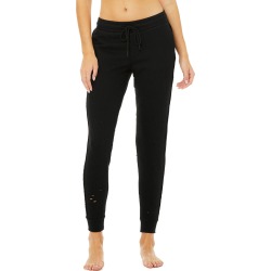 Alo Yoga Fierce Sweatpant - Black - Size M - Performance Fabric Alo Yoga Fierce Sweatpant - Black - Size M - Performance Fabric