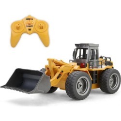 Costbuys  Toys Six Channel Metal Bulldozer Charging RC Car model Christmas toys for kids gifts Remote Control Toys