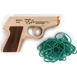 Elastic Precision Model PPK Rubber Band Gun with 50 Bands