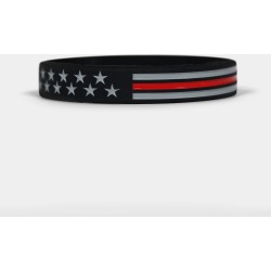Tactical Thin Red Line USA Flag Motivational Wristband found on Bargain Bro from Sleefs for USD $2.28