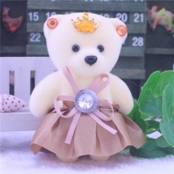 Costbuys 10 PCS Cute Soft Plush Diamond Bear Wedding Gift Bride Groom...