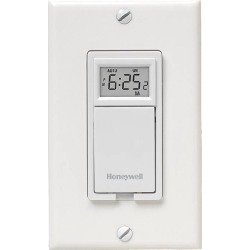 Honeywell RPLS530A1038/U 7-Day Programmable Light Switch - White