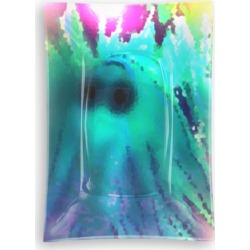 Oblong Glass Tray - Ghost Of Newyear in Cyan/Green/Purple by VIDA Original Artist found on Bargain Bro from SHOPVIDA for USD $26.60