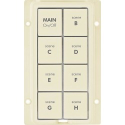 8-Button Change Kit for KeypadLinc, Ivory