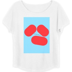 Boatneck Boyfriend Tee - I Love You_ Art 06 By Vd in Blue/Red by VIDA Original Artist found on Bargain Bro Philippines from SHOPVIDA for $35.00