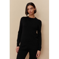 Black Friday Wool-Cashmere Crew Sweater