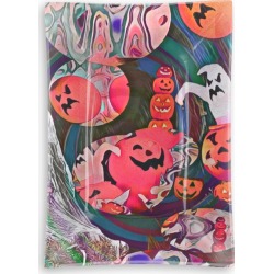 Oblong Glass Tray - Super Halloween Art V5 in Brown/Red by VIDA Original Artist found on Bargain Bro from SHOPVIDA for USD $30.40