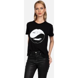 Allegra Biting Lip Yin Yang - XS Black Allegra Biting Lip Yin Yang - XS Black