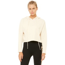 Alo Yoga Box Hoodie - Graphic - PristAlo YogaEmbroidery - Size XS - Fine Sweater Knit