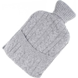 Grey Cashmere Water Bottle Cover
