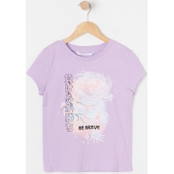 Urban Planet Girls Be Brave Dragon Graphic T-Shirt | Lilac | S (7/8) found on Bargain Bro from Urban Planet for USD $4.75