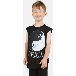 Thor Skull Yin Yang Peace - 10 Black Thor Skull Yin Yang Peace - 10 Black