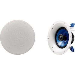 Yamaha NS-IC600 110 Watt 6.5-Inch 2-Way In-Ceiling Speakers - Pair (White) found on Bargain Bro Philippines from sky by gramophone for $179.95
