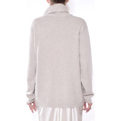 Cashmere Scarf Sweater in Cream