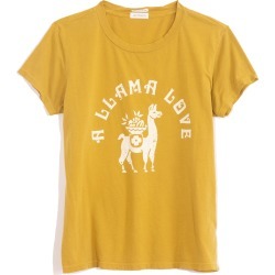 The Boxy Goodie Goodie Tee in Green Sulphur A Llama Love