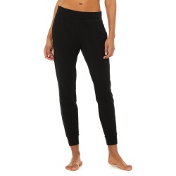 Alo Yoga Unwind Sweatpant - Black - Size S - Performance Fabric Alo Yoga Unwind Sweatpant - Black - Size S - Performance Fabric