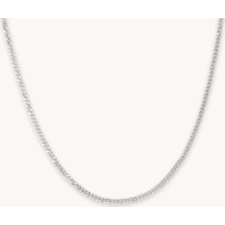 Curb Chain Necklace in Silver found on Bargain Bro from Astrid & Miyu UK for USD $58.52