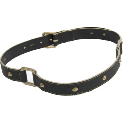 Louis Vuitton Noir Leather Belt 80 CM