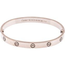 Cartier Love 18k White Gold Bracelet 18cm
