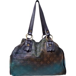 Louis Vuitton Monogram Canvas and Lizard Limited Edition Richard Prince Heartbreak Jokes Bag