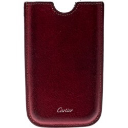 Cartier Red Leather iPhone Case