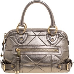 Marc Jacobs Gold Quilted Leather Satchel