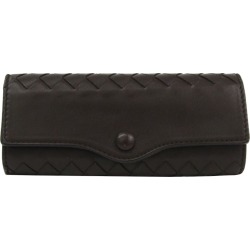 Bottega Veneta Dark Brown Intrecciato Leather Key Case