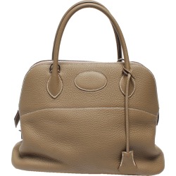 Hermes Brown Canvas Bolide 31 Bag