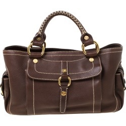 Celine Brown Leather Boogie Tote