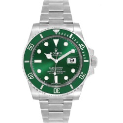 Rolex Green and Stainless Steel Submariner Hulk 116610LV Men's Wristwatch 40MM