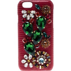 Dolce and Gabbana Red Floral Crystal Embellished iPhone 6 Case